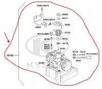 KOMPLETNA PRZEPUSTNICA WTRYSK PALIWA Skuter Kymco Dink Street 125cc OEM!