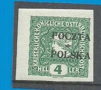 Fi.51** Wydanie Prowizoryczne Krakowskie 4 Halerze gwarancja 1919r czysty