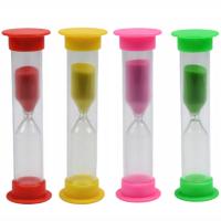 KLEPSYDRA ZEGAR PIASKOWY 5 MINUT TIMER CZASOMIERZ DLA DZIECI ZESTAW 4SZT