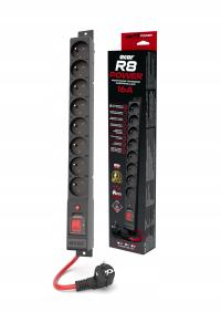 Listwa zasilająca Acar R8 POWER 8 gniazd 3 m czarny