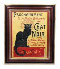 Плакат в рамке Le Chat NOIR Steinlen Париж