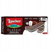 Итальянские шоколадные вафли Waffer Cacao Milk 175g-Loacker