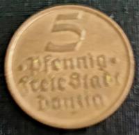 5 Pfennig z 1932 Wolne Miasto Gdańsk stan dobry