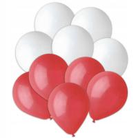 balony KIBICA BIAŁO CZERWONE euro MECZ REPREZENTACJI 3 Maja 10szt