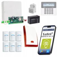 ZESTAW ALARMOWY PERFECTA SATEL Z MODUŁEM LTE 6 CZUJNIKÓW RUCHU PRZEWODOWY