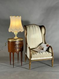 Аутентичное кресло Berzere стиль Людовик XVI Франция