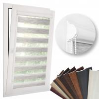 Roleta w KASECIE PCV z prowadnicami DZIEŃ NOC rolety na wymiar wewnętrzne