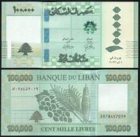 $ Liban 100000 LIVRES P-105b UNC 2023