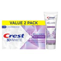 Crest 3D White Brilliance Vibrant Peppermint Toothpaste 4.6 oz (130 g) 2 Pa