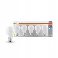 5x Żarówka LED A60 E27 6,5W = 60W 806lm 4000K Neutralna FILAMENT OSRAM