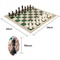 64mm W stylu deski 34 cm Mm średniowieczne szachy