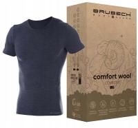 Koszulka TERMOAKTYWNA Merino Wool BRUBECK Podkoszulek WEŁNIANY Jeans