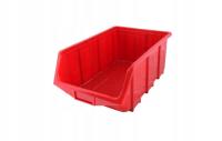 POJEMNIK MAGAZYNOWY WARSZTATOWY KUWETA ECOBOX 505x330x190 CZERWONY