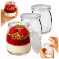 6x Słoik słoiczki na deserki pojemniki na mini desery 160ml GŁADKI RANT