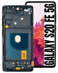WYŚWIETLACZ DO SAMSUNG GALAXY S20 FE 5G G781 G781B OLED LCD +RAMKA