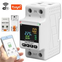 Watomierz WIFI 63A TUYA Qoltec Licznik energii jednofazowy LCD sterowanie