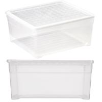 Pudełko z pokrywą Curver Textile 18,5l przezroczyste