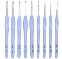 Набор крючков для вязания крючком с эргономичной ручкой, 8 шт., Размеры 2-6 мм