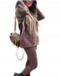 Спортивный костюм, спортивный костюм, утепленные леггинсы, толстовка, удобный продукт, польский D14