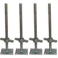 Stopa do rusztowania warszawskiego 4 x stopa 26x500 mm pełna komplet 4 szt.