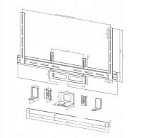 NEOMOUNTS Uchwyt AV2-500BL