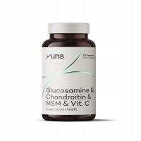 UNS GLUCOSAMINE CHONDROITIN MSM 120KAPS, NA STAWY, ZDROWE KOŚCI GLUKOZAMINA