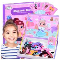 Układanka Magnetyczna Tablica Magnetyczna Puzzle Książka Strojenie Lalek 51