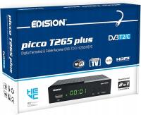 Outlet Dekoder Edision picco T265 plus czarny DVB-T2/C H.265/HEVC do tv