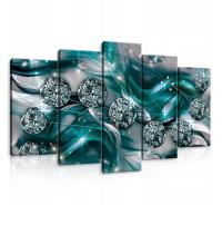 Абстрактная 3D настенная картина на холсте, спальня, гостиная, 5 шт., 100X60