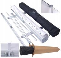 ROLL UP ROLL-UP KASETA 100x200cm WZMOCNIONA STOJAK REKLAMOWY STAND ELITE100