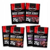 Вяленая говядина Jack Link's Beef Jerky 25 г ассорти вкусов 6 соч.