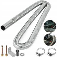 SAMOCHODOWY WĄŻ WYDECHOWY Z TŁUMIKIEM, RURA GWINTOWANA ZE STALI NIERDZEWNEJ