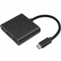 Adapter Qoltec USB 3.1 typ C /hdmi + USB A + USB C