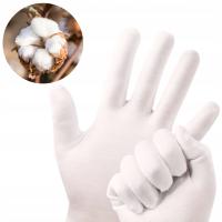 Перчатки Белые Косметические 100% Хлопок Премиум Парафин Лечение Рук