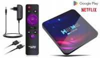 NAJNOWSZY ANDROID BOX SMART TV 4K Model 2024 DUAL WI-FI 5G + PILOT HDMI USB