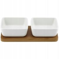 LADELLE Entertainer 2 miseczki do dipów i na przekąski na podstawce