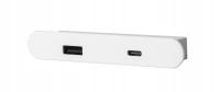 Ładowarka wpuszczana USB nowoczesna biała USB-A USB-C SMARTT SM-715B