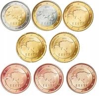 Zestaw Euro Estonia 2011 - od 1 eurocent do 2 Euro