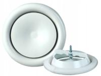 Anemostat metalowy nawiewny SV ramka fi 250 biały