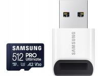 Karta pamięci Samsung PRO Ultimate 2023 microSD 512GB 200/130MB/s + czytnik