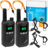 2x рация Baofeng BF-T17 Walkie Talkie желтый диапазон до 10 км
