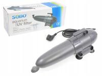 Lampa UV-C 9W SOBO z wbudowaną pompą 600l/h filtr do akwarium