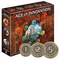 НАБОР ИЗ 125 МЕТАЛЛИЧЕСКИХ МОНЕТ ЗАМЕНА ДЛЯ ИГРЫ AGE OF INNOVATION