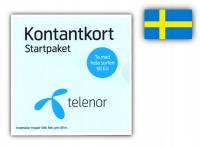 Telenor Starter SIM Card Prepaid SE Швеция