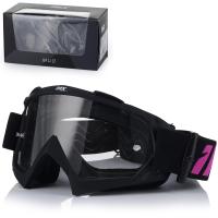 GOGLE IMX MUD BLACK MATT/PINK - SZYBA CLEAR (1 SZYBA W ZESTAWIE)