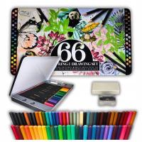 Kredki Ołówkowe Profesjonalne Ołówki Zestaw Do Rysowania Szkicowania 66 el