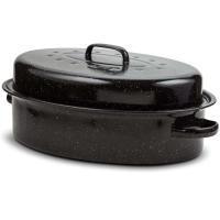 Brytfanna emaliowana NAVA owalna z pokrywką 37 cm 3L