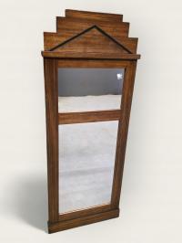 Уникальное зеркало с инкрустацией из красного дерева, оригинал, стиль бидермейер