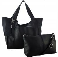 Torebka Skórzana Shopper Skóra Naturalna Model 2w1 Vera {elle