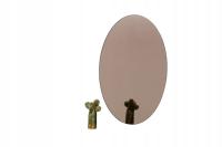Lustro brązowe 10x15 cm owal owalne 4mm elipsa detal dekoracyjne 100x150 mm